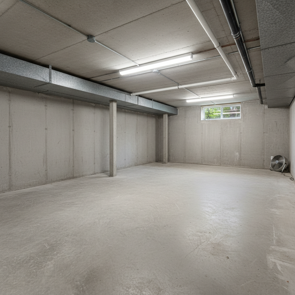 Completed basement cleanout